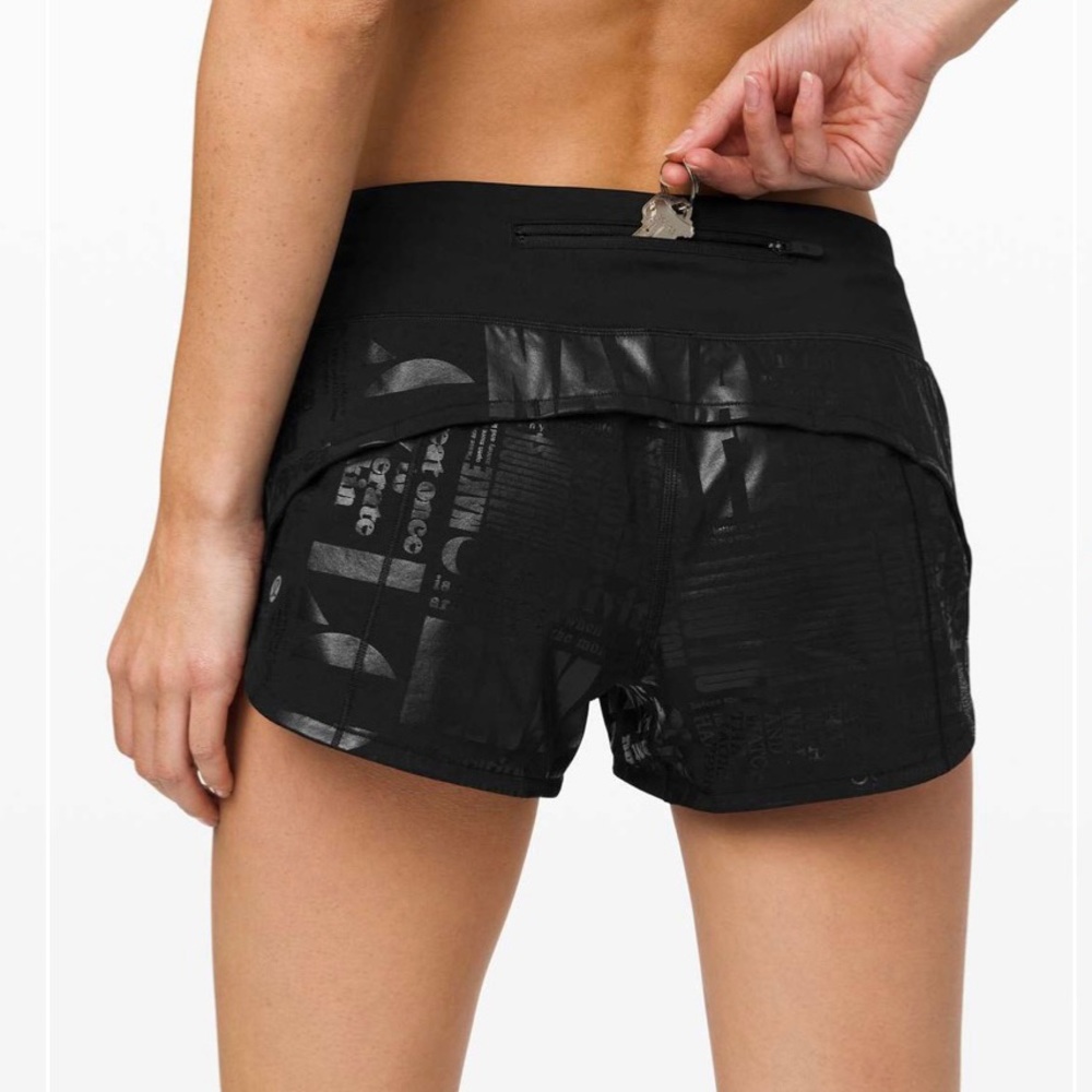 Lululemon Speed Shorts Manifesto BNWT
